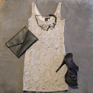 Grey Mini Material Girl Bodycon Dress